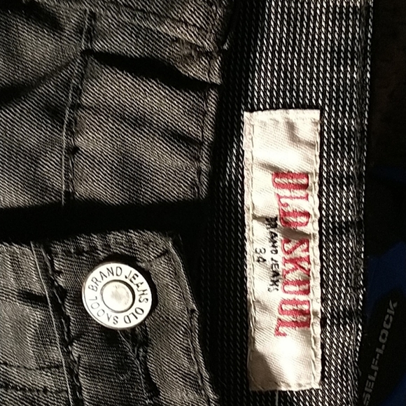 Old Skool - Black Denim Jeans 34(slim) - Picture 5 of 6